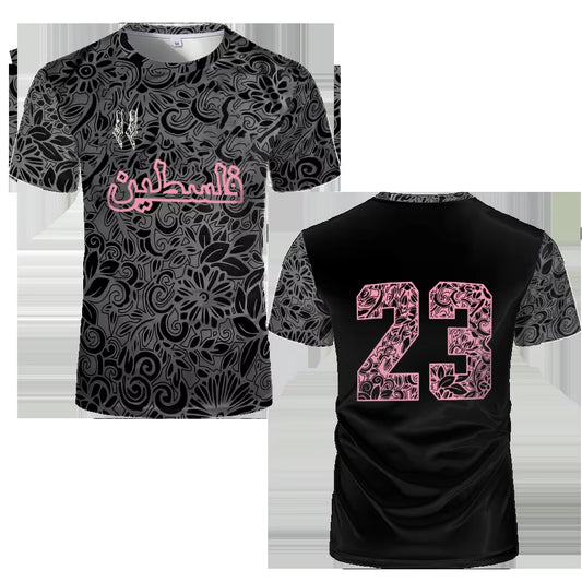 Palestine Football Jersey Men Women T Shirts Luxury Digital Print Soccer Uniform Summer Palestinian Flag Oversize Kids/Adult Top